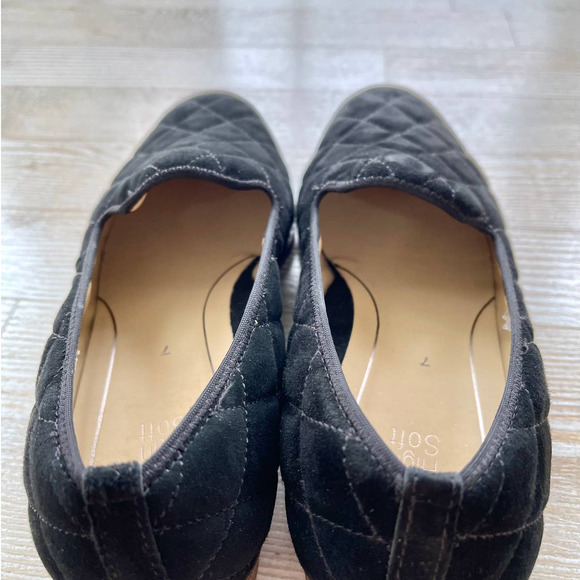 Ara Katrice Quilted Suede Loafer | Black Size 7 - Picture 6 of 9
